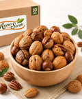 Anna and Sarah Premium Kosher Mixed Nuts in Shell Box, NO BRAZIL NUT 10 Lbs | 160 Oz Bulk, Jumbo Walnuts, Extra Large Pecans, Almonds, Large Oregon Hazelnuts, Fresh