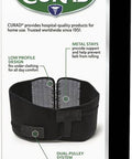Curad Back Support with Dual- Pulley System Size S/M - Adjustable Compression