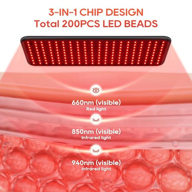 Beichen Red Light Therapy Infrared Redlight-Therapy For Body And Face Lamp Device With Remote Control For Women Wife Mom Sister Girlfriend