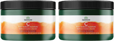 Swanson Buffered Sodium Ascorbate Vitamin C Powder 4.23 Ounce (120 g) Pwdr (2 Pack)