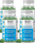 Amire By Dr. Awan Thyroid Support Gummies, Promotes Healthy Function Of Thyroid, Kelp, Selenium & Ashwagandha To Improve Energy, Immunity, Metabolism, 120Ct, 60Day Supply