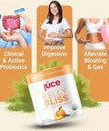 Terra Kai Organics JaoCe Belly Bliss Peachy Greens 30 Servings Probiotics + Greens Bloating Support With Plantbased Digestive Enzymes Dietary Supplement Powder By Terra Kai Organics