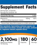 Nutricost Magnesium Malate 2100Mg 180 Capsules Vegetarian Nongmo Gluten