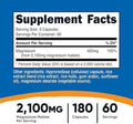 Nutricost Magnesium Malate 2100Mg 180 Capsules Vegetarian Nongmo Gluten