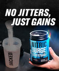 Jacked Factory Nitric Surge Stim Pre Workout Powder Caffeine Nitric Oxide Supplement W/Concret Creatine L Citrulline & Glycersize Glycerol Pineapple Mango 30 Servings