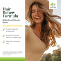 Terry Naturally Hair Renew Formula Hair Growth Support Supplement with Horsetail Biotin and Folic Acid Millet Seed Oil for Keratin Production Support 60 Softgels 2 Pack