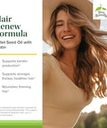 Terry Naturally Hair Re Formula Hair Growth Support Supplement With Horsetail Biotin & Folic Acid Millet Seed Oil For Keratin Production Support 60 Softgels 2 Pack