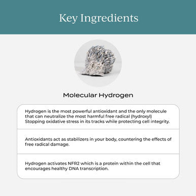 CYMBIOTIKA H2 Molecular Hydrogen Water Tablets with Magnesium, Energy Boost, Gluten Free, Keto Antioxidant Drink, Fast Dissolving Supplements, Helps Fight Inflammation & Stress 30 Tablets, 12 ppm