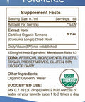 Turmeric USDA Organic Tincture | Alcohol-Free Extract, High-Potency Herbal Drops, Healthy Joints | Made from 100% Certified Organic Turmeric (Curcuma Longa) Dried Root 4 oz