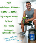 Orgain Organic 30G Vegan Protein Powder Vanilla 9G Eaas + Bcaas Plant Protein 4G Prebiotic + Fiber 1G Sugar Preworkout Muscle Support + Recovery Pmv 2.01Lb (Packaging May Vary)