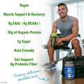 Orgain Organic 30G Vegan Protein Powder Vanilla 9G Eaas + Bcaas Plant Protein 4G Prebiotic + Fiber 1G Sugar Preworkout Muscle Support + Recovery Pmv 2.01Lb (Packaging May Vary)