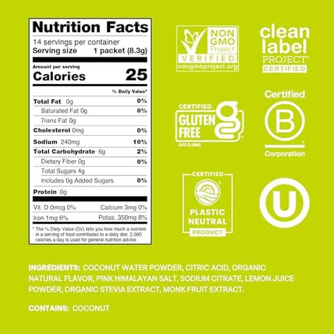 Cure Hydration Bundle Plantbased Electrolyte Drink Mix No Added Sugar Fsahsa Dehydration Relief Powder Made With Coconut Water Vegan 28 Packets Blood Orange & Lime