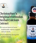Christopher'S Original Formulas Herbal Calcium Extract Natural Bone Health Support 2 Oz