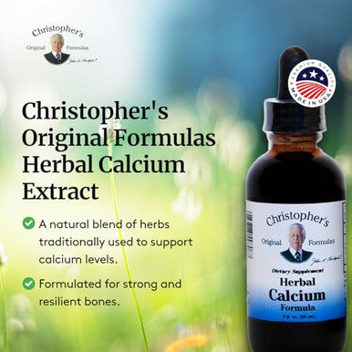 Christopher'S Original Formulas Herbal Calcium Extract Natural Bone Health Support 2 Oz