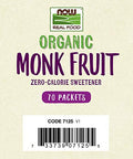NOW Foods Monk Fruit Organic, 70 Packet
