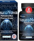 Nutri Nation Methylene Blue Pharma Grade (240 Capsules) Supplement With Added Vitamin C Ester For Enhanced Absorption Brain Supplement With Brain Fuel Memory Focus Clarity Cognitive Energy 4 Month Supply
