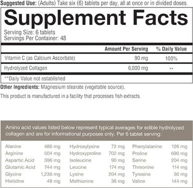 Youtheory Advanced Collagen - 6,000 Mg Collagen - With Vitamin C - For Hair, Skin & Nails - Collagen Supplements For Women And Men - 160 Tablets