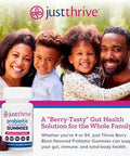 Just Thrive Probiotic Gummies - Kids Men And Womens Probiotic - For Digestive And Overall Health 30 Count