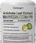 Superior Labs Organic Artichoke Leaf Extract NonGMO Powerful 5 Caffeoylquinic Natural Dietary Supplement for Healthy Metabolism Digestion Antioxidant 600 mg Dosage 180 Veg Caps