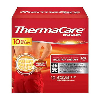 Thermacare Heatwraps Lower Back & Hip L-Xl- Special Limited Pack Of 10 Count