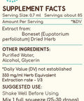 Boneset A60 Alcohol Herbal Extract Tincture, Boneset (Eupatorium perfoliatum) Dried Herb (2 fl oz)