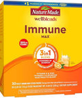 Nature Made Wellblends Immunemax Fizzy Drink Mix, Vitamin C 1500Mg, Zinc 15 Mg, Vitamin D3 1000 Iu (25 Mcg), Plus B Vitamins And Electrolytes Hydration Blend, 30 Stick Packs