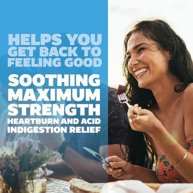 Genexa Clean Antacid Maximum Strength Chewable Tablets Dye 0% Artificial Additives Calcium Carbonate Relief For Heartburn Acid Indigestion & Upset Stomach Organic Berry Flavor 72 Ct