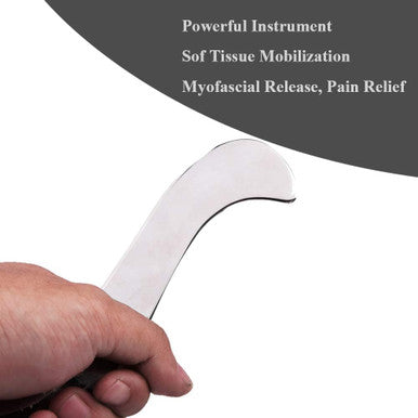 FeelSport Fsa/Hsa Stainless Steel Guasha Scraping Massage Tool-Muscle Scraper Tool For Soft Tissue, Physical Therapy For Back, Legs, Arms, Neck, Shoulder (A)