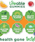 Lifeable Sugar Free Vitamin D 5000 IU Great Tasting Natural Flavor Gummy Supplement Gluten Free Vegetarian GMOFree Chewable for Immune Support and Bone Health for Adults 90 Gummies