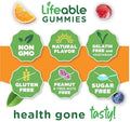 Lifeable Sugar Free Vitamin D 5000 IU Great Tasting Natural Flavor Gummy Supplement Gluten Free Vegetarian GMOFree Chewable for Immune Support and Bone Health for Adults 90 Gummies