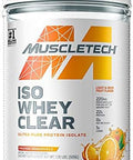 Muscletech Clear Whey Isolate Protein Powder Bundle Lemon Berry Blizzard And Orange Dreamsicle Flavors 22G Protein 90 Calories 1.1Lb Each