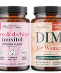 SMNutrition Women's DIM Supplement and MyoInositol and DChiro Inositol Hormone Balance Bundle with 40: 1 Ratio (30 Servings) and 250mg DIM Supplement for Women Complex (60 Servings)