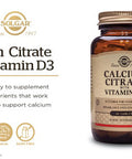 Solgar Calcium Citrate with Vitamin D3 240 Tablets