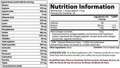 Best Naturals Multiple Collagen Peptides Protein Type I Ii Iii V & X Collagen Unflavored 1 Pound Grass Fed & Pasture Raised Water Soluble Easy To Mix