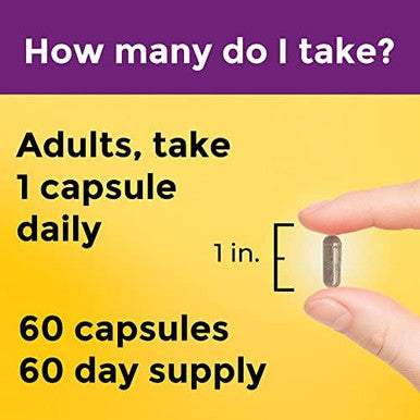 Nature Made Multi + Elderberry Capsules, Multivitamin For Daily Immune Support, One Per Day Multivitamin, 60 Count