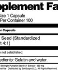 Terravita Extra Strength Pumpkin Seed 4:1 Extract - 450 Mg (100 Capsules, Zin: 511230) - 3 Pack
