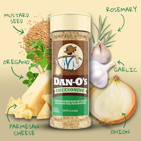 Dan-OÃƒÂ¢Ã¢â€šÂ¬Ã¢â€žÂ¢s All Star Seasoning Variety Pack ÃƒÂ¢Ã¢â€šÂ¬Ã¢â‚¬Å“ 5 Bottle Set ÃƒÂ¢Ã¢â€šÂ¬Ã¢â‚¬Å“ Original, Cheesoning, Preem-O, Cajun & Tac-O ÃƒÂ¢Ã¢â€šÂ¬Ã¢â‚¬Å“ All Purpose Spice Blends for Meat, Seafood & Veggies