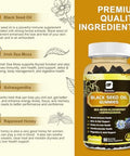 Black Seed Oil & Sea Moss Gummies, Organic Irish Sea Moss Gummies With Ashwagandha, Black Seed Oil, Elderberry, Turmeric, Vitamin D3/C And Zinc - Immune Support, Joints, Digestion, Hair & Skin