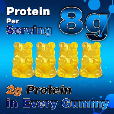 Duwhot Whey Protein Gummies Sugar Free Low Calorie 8G Protein Per Serving Easy To Take Snacks For Men & Women Lemon Flavor 1 Month Supply 120 Chews