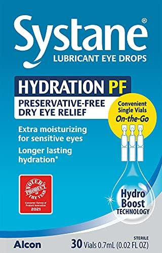 Alcon Hydration Preservative Lubricant Eye Drops Transparent 0.7 Ml 30 Count