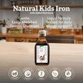 Floradix Iron Kids - Liquid Iron & Vitamin Formula - Children'S Supplement With C & B Vitamins - Vegan - Raspberry-Vanilla Flavor 8.5 Fl Oz