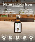Floradix Iron Kids - Liquid Iron & Vitamin Formula - Children'S Supplement With C & B Vitamins - Vegan - Raspberry-Vanilla Flavor 8.5 Fl Oz