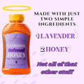 Lavender Honey - Infused Honey with Real Lavender - Clean Simple Syrup for Coffee, Tea, Matcha - 16 oz