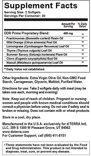 Doterra - Ddr Prime Softgels Essential Oil Complex 60 Softgels