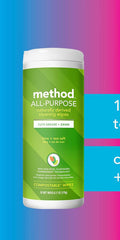 Method PRODUCTS PBC 1880 Lime and Sea Salt All-Purpose Cleaning Wipes 30-count