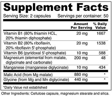 Muscle Mag Highly Absorbable Magnesium Formula For Muscles And Cardiovascular Heath With Magnesium Malate Glycinate 100 Capsules