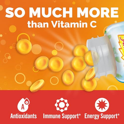 Emergen-C Chewable Vitamin C 1000Mg With B Vitamins And Antioxidants Tablet (40 Count Orange Blast Flavor) Dietary Supplement