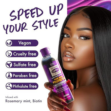 Ebin York Wonder Weave Bond Hair Protector (Clear) 8.5 Fl Oz Quick Dry Protective Shield For Quick Weave Lightweight Rosemary Mint & Biotin Infused Breathable Formula