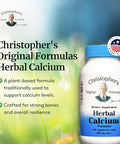 Christopher'S Original Formulas Herbal Calcium Natural Bone Support 100 Caps Pack Of 4