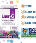 Enerc Sugar Multivitamin Drink Mix Vitamin Powder For Water Electrolytes Powder No Sugar Hydration Boost Packets Zero Sugar Vitamin C & B12 Supplement Liquid Mix Mixed Berry 60 Count